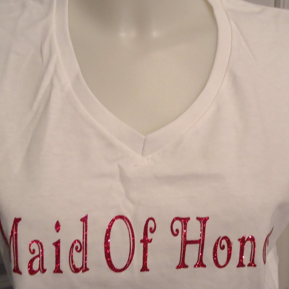 White Maid Of Honor T Shirt
